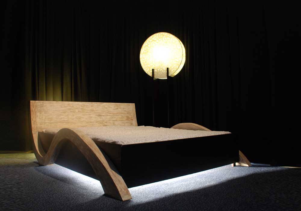 Massivholzbett Dollares