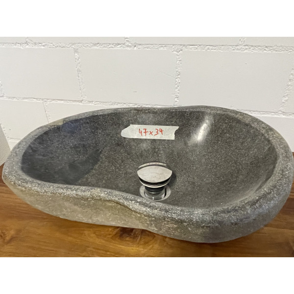 Flussstein Waschbecken A819A / 47x34