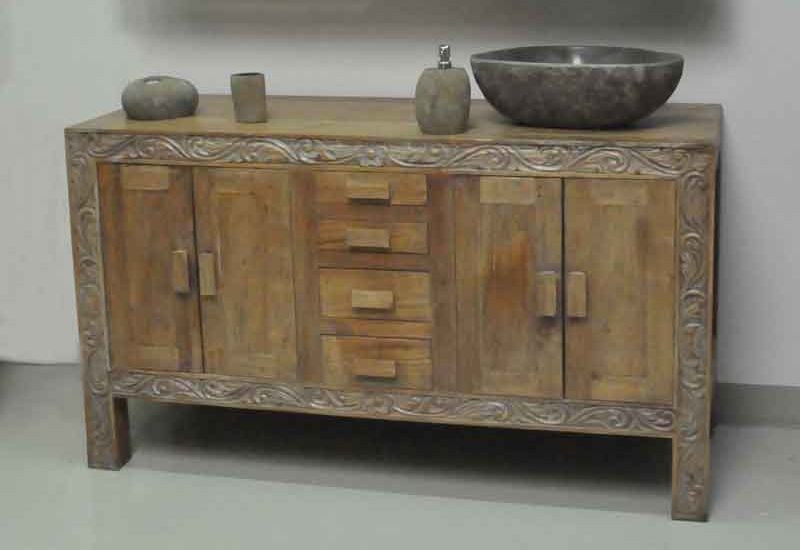 Holz Untertschrank Java